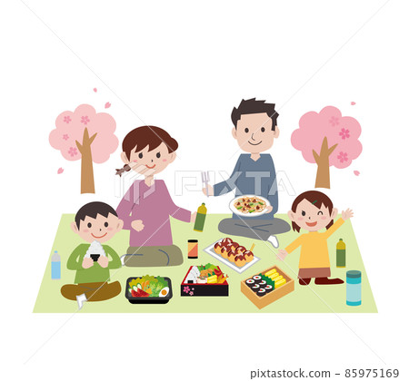 Cherry-blossom family Cherry-blossom family 85975169