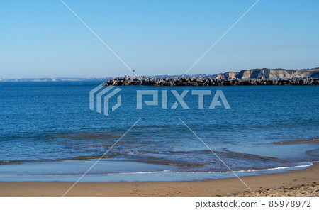 Hondarribia beach in Irun Spain 85978972
