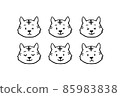 Handwritten style_tiger illustration material 02 85983838