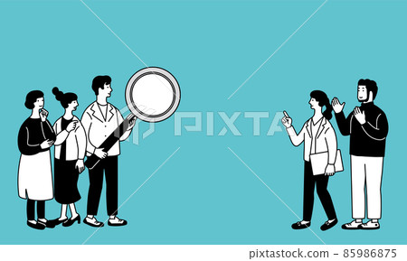 Illustration of simple people Business concept 85986875