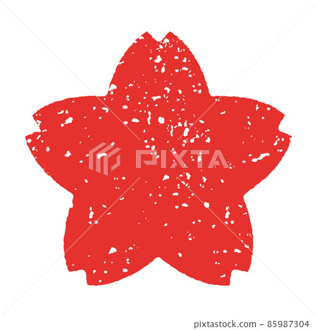 復古櫻花郵票風格插圖 85987304