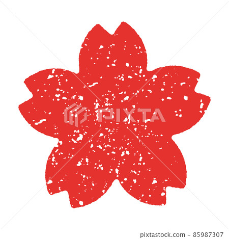 復古櫻花郵票風格插圖 復古櫻花郵票風格插圖 85987307