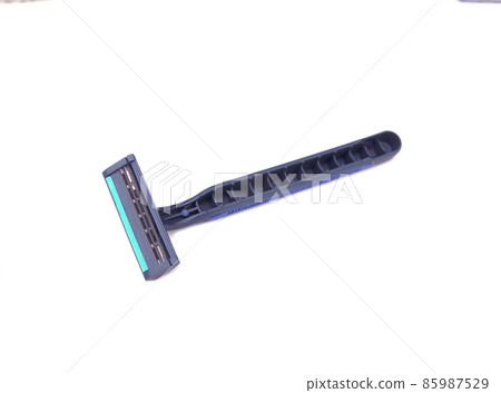 man's razor isolated on a white background. man's razor isolated on a white background. 85987529