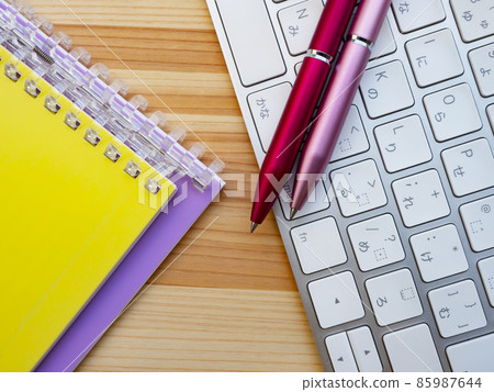 Business image of notebook and keyboard (female) Business image of notebook and keyboard (female) 85987644