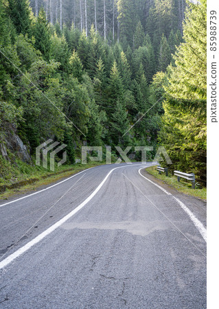 Transfagarasan Road - mountain road in Romanian Carpathian at summer 85988739