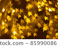 Golden stars bokeh 85990086