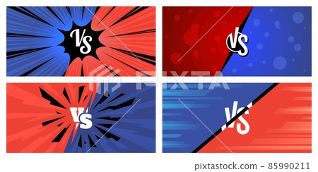 Red Vs blue comics fight background, versus... - Stock Illustration  [85990211] - PIXTA