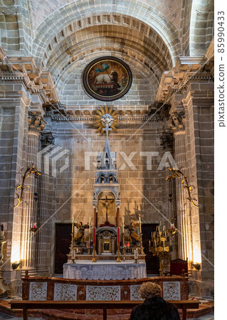 Dome of the Jerez de la Frontera Cathedral San Salvador, Cadiz, Andalusia, Spain 85990433
