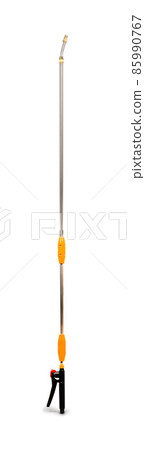 Sprayer handle for working in the garden and vegetable garden isolated on white background. 85990767