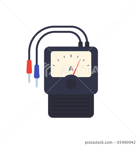 ammeter isolated on white, vector 85990942