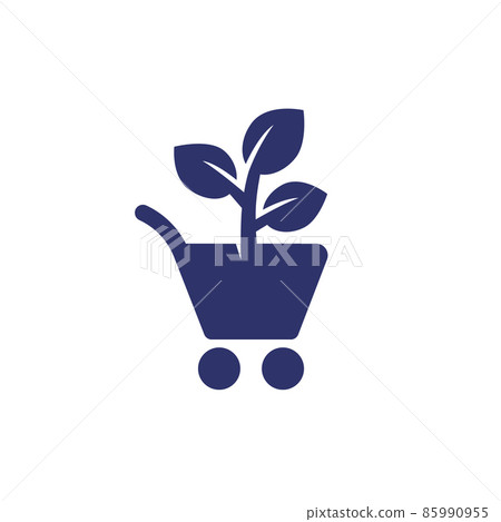 organic shop or eco products icon organic shop or eco products icon 85990955