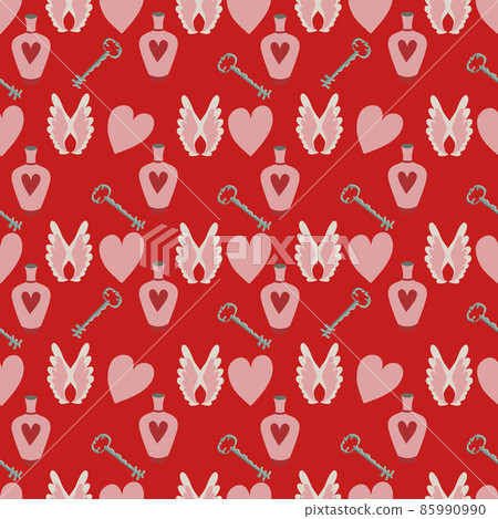 Valentines Day romantic seamless pattern 85990990