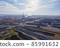 Sugar factory in Russia. Processing of sugar beet in Raevksky. ero 85991632