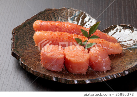 Spicy cod roe on a plate Spicy cod roe on a plate 85993378