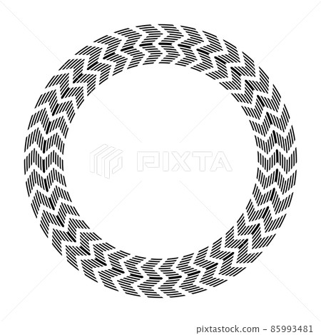 Abstract circle pattern for decorative round frame. Abstract circle pattern for decorative round frame. 85993481