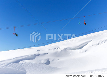 Ski lift in Ski Resort high in the mountains Ski lift in Ski Resort high in the mountains 85994027