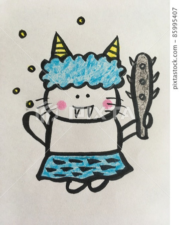 偽裝成藍色惡魔的貓 偽裝成藍色惡魔的貓 85995407