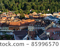 View of the old town of romanian city brasov taken from the white tower. 85996570