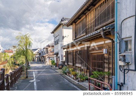 小野川川岸街的佐原町屋街景 85996945