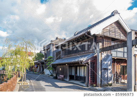Townscape of Sawara, Shojo Soy Sauce, a merchant house along the Ono River, Kawagishi Street Townscape of Sawara, Shojo Soy Sauce, a merchant house along the Ono River, Kawagishi Street 85996973