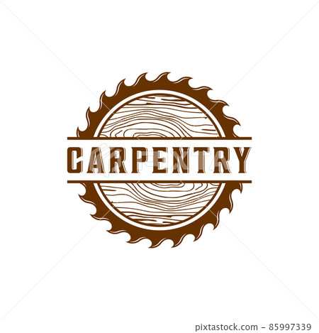 carpentry logo template vector in white background 85997339