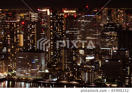 Night view of the Tsukiji area on the east side of Caretta Shiodome Night view of the Tsukiji area on the east side of Caretta Shiodome 85998152