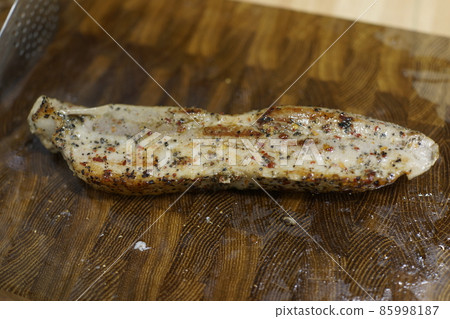 Whole pork neck cooked with sous vide Whole pork neck cooked with sous vide 85998187