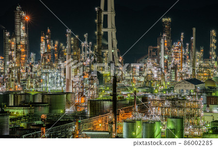 Wakayama factory night view Wakayama factory night view 86002285
