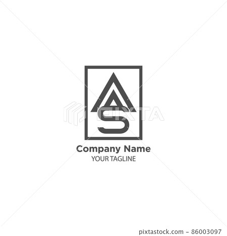 SA Letter Logo Design Monogram Icon Vector Template. Modern Trendy Typography SA. SA Letter Logo Design Monogram Icon Vector Template. Modern Trendy Typography SA. 86003097
