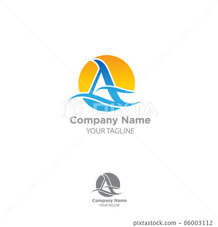 Initial A modern monogram and elegant logo design, Professional Letters Vector on white background 86003112