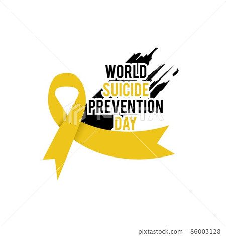 World Suicide Prevention Day (September 10) concept with awareness ribbon World Suicide Prevention Day (September 10) concept with awareness ribbon 86003128