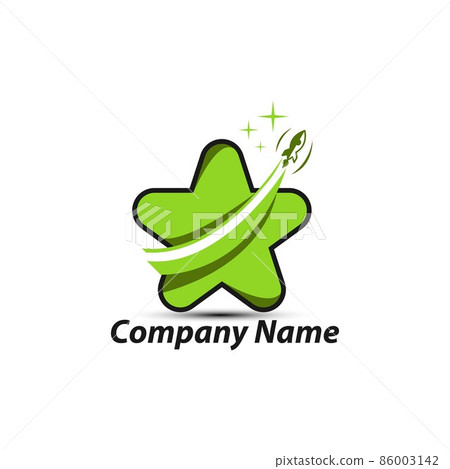 Star logo with rocket vector, Abstract Star color icon, star rating, rank Star logo with rocket vector, Abstract Star color icon, star rating, rank 86003142
