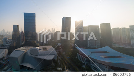 Aerial view of landscape in Shenzhen city,China Aerial view of landscape in Shenzhen city,China 86003796