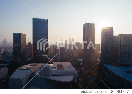 Aerial view of landscape in Shenzhen city,China Aerial view of landscape in Shenzhen city,China 86003797