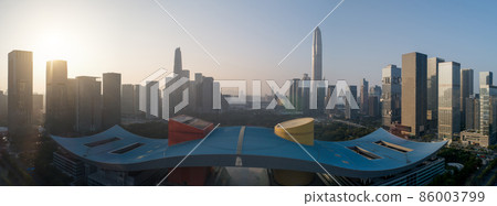 Aerial view of landscape in Shenzhen city,China Aerial view of landscape in Shenzhen city,China 86003799