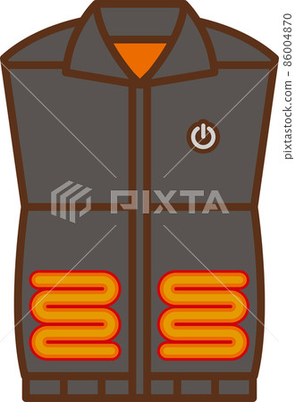 黑色電熱背心圖解 86004870