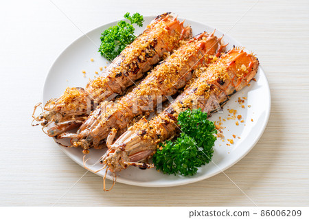 Fried Mantis Shrimp with Garlic 86006209