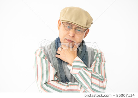 高級男性肖像擔心 高級男性肖像擔心 86007134