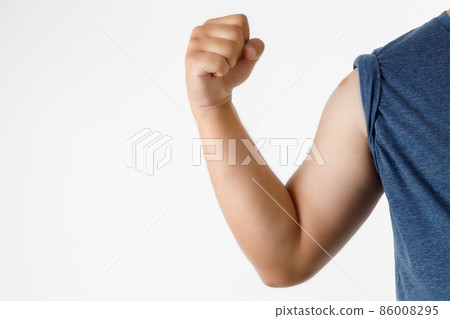 man show arm health care and medical concept man show arm health care and medical concept 86008295