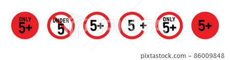 5 plus sign set. - Stock Illustration [86009848] - PIXTA