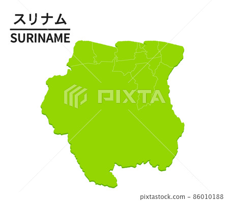 World map illustration of Suriname World map illustration of Suriname 86010188