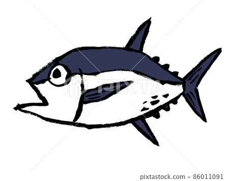 Tuna brush illustration - Stock Illustration [86011091] - PIXTA