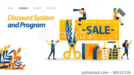 Coupons for Discount Systems and Price Cut for Certain Products. Scissors That Cut Prices. Vector Illustration, Flat Icon Style Suitable for Web Landing Page, Banner, Flyer, Sticker, Wallpaper, Card Coupons for Discount Systems and Price Cut for Certain Products. Scissors That Cut Prices. Vector Illustration, Flat Icon Style Suitable for Web Landing Page, Banner, Flyer, Sticker, Wallpaper, Card 86012336