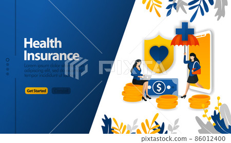 Health insurance mobile apps with protective umbrellas and shields vector illustration concept can be use for, landing page, template, ui ux, web, mobile app, poster, banner, website Health insurance mobile apps with protective umbrellas and shields vector illustration concept can be use for, landing page, template, ui ux, web, mobile app, poster, banner, website 86012400