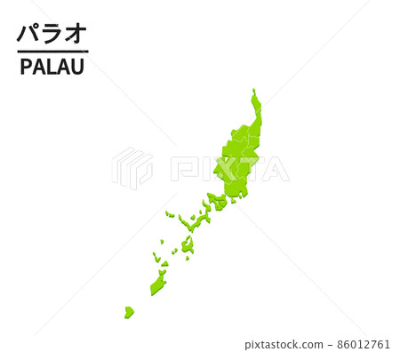 帕勞世界地圖插圖 帕勞世界地圖插圖 86012761