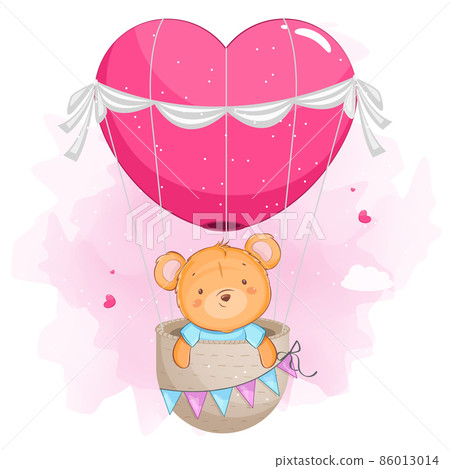 Happy Valentines day, funny bear Happy Valentines day, funny bear 86013014