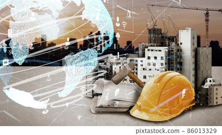 Innovative architecture and inventive civil plan building construction project 86013329