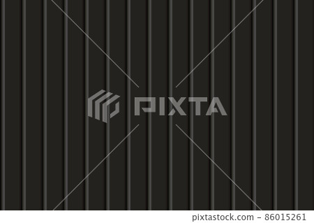 Black vertical plastic, metal or wooden seamless siding texture 86015261