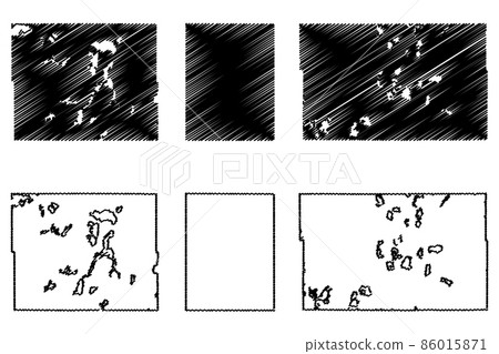 Douglas, Dodge and Becker County,  Minnesota (U.S. county, United States of America, USA, U.S., US) map vector illustration, scribble sketch map 86015871