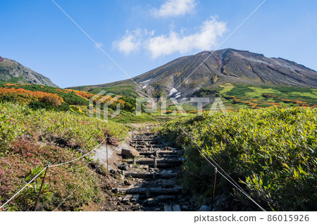 The place where you can see the autumn leaves earliest in Japan (Japan-Hokkaido-Asahidake) The place where you can see the autumn leaves earliest in Japan (Japan-Hokkaido-Asahidake) 86015926